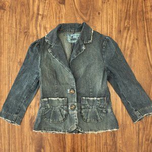 Lux Women's Blue Denim Jacket, Size 8, Made in USA